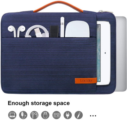 360° Protective Laptop Sleeve Case for 16 Inch New Macbook Pro M4/M3/M2/M1 Pro/Max A3403 A3186 A2991 A2780 A2485 A2141 2024-2019, 15 Inch Surface Laptop 7Th Copilot+Pc/6/5/4/3 Computer Bag, Blue