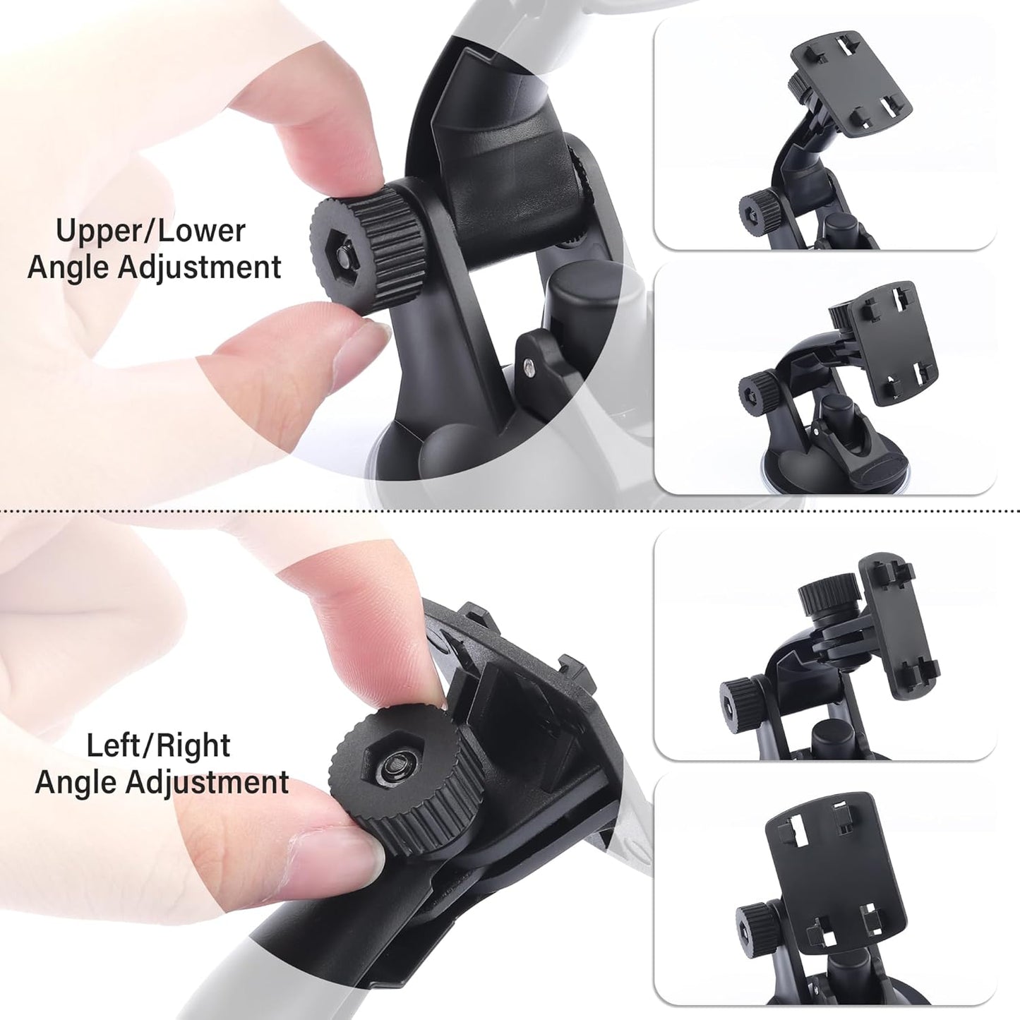 Car Backup Camera Monitor Stand,Reverse Camera Monitor Mount with Strong Suction Cups,Adjustable Windshield Mount for Car Truck SUV 4.3" & 5" Backup Camera with Monitor