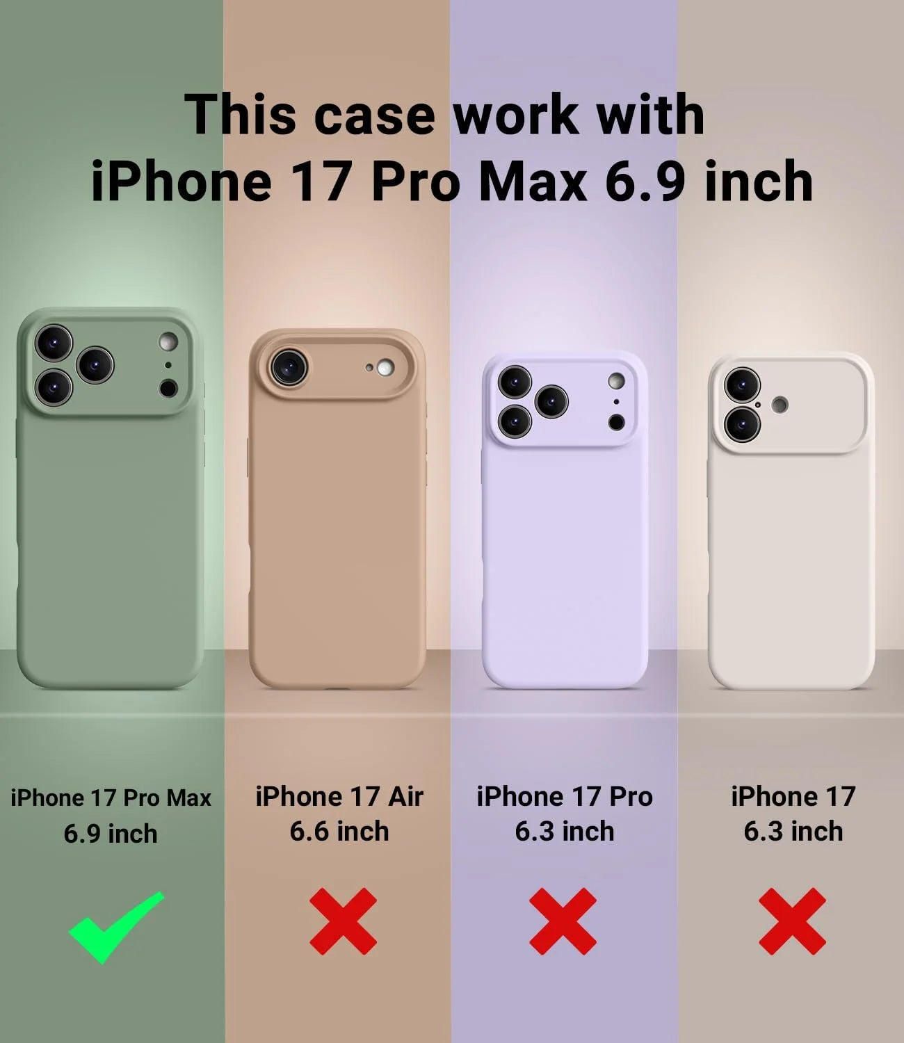 Magnetic for Iphone 17 Pro Max Case,Classic Liquid Silicone Mobile Phone Case,Integrated Camera Control Button,Anti-Scratch Microfiber Lining