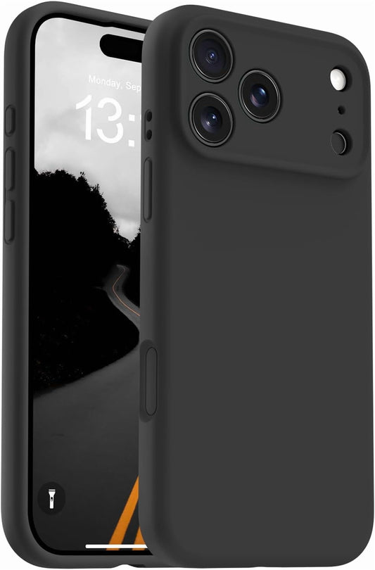 Magnetic for Iphone 17 Pro Max Case,Classic Liquid Silicone Mobile Phone Case,Integrated Camera Control Button,Anti-Scratch Microfiber Lining