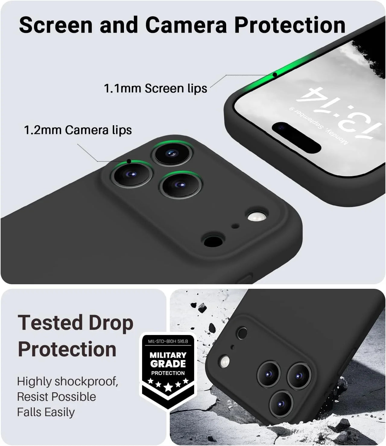 Magnetic for Iphone 17 Pro Max Case,Classic Liquid Silicone Mobile Phone Case,Integrated Camera Control Button,Anti-Scratch Microfiber Lining