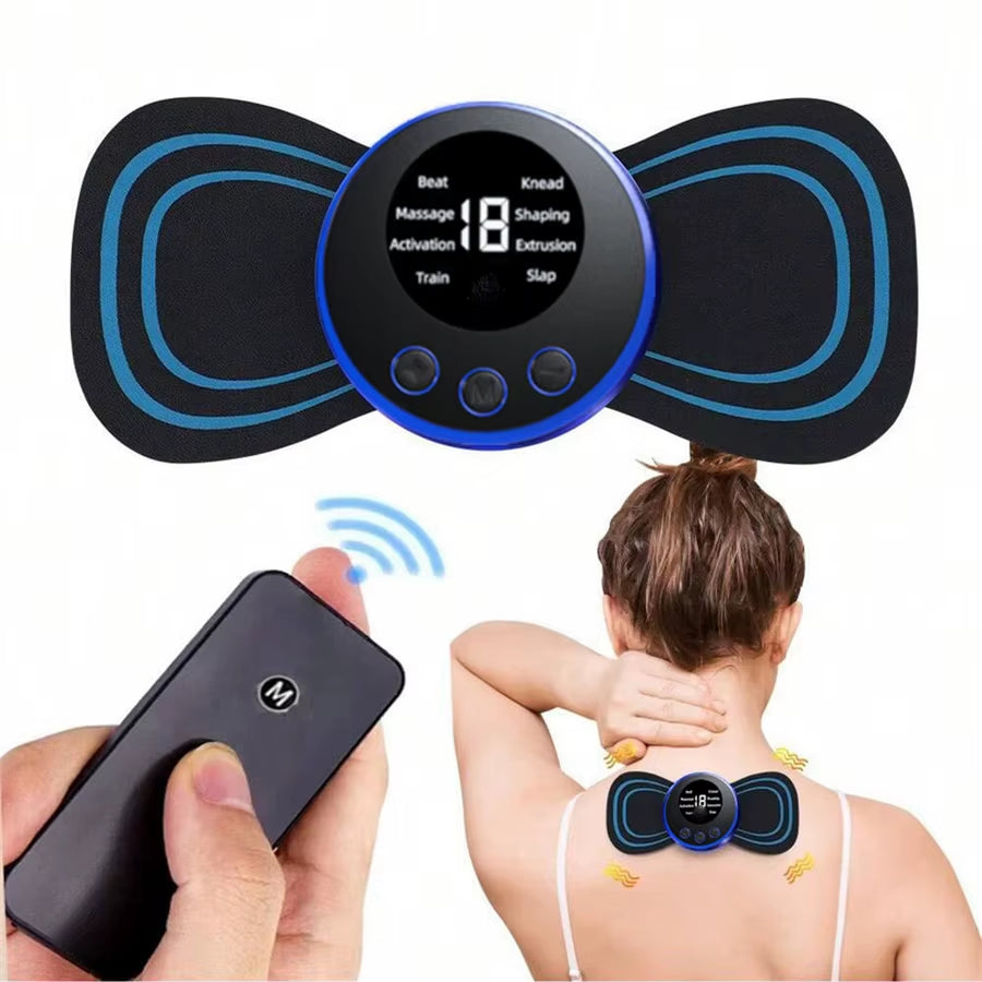 Intelligent Mini Electric Neck Massager Charging Portable Shoulder and Neck Neck Massage Patch with Multiple Adjustable Levels