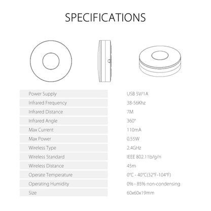 Tuya Wifi IR RF Smart Remote Controller Voice Control Smart Infrared Remote Control Support for Alexa Google Assistant